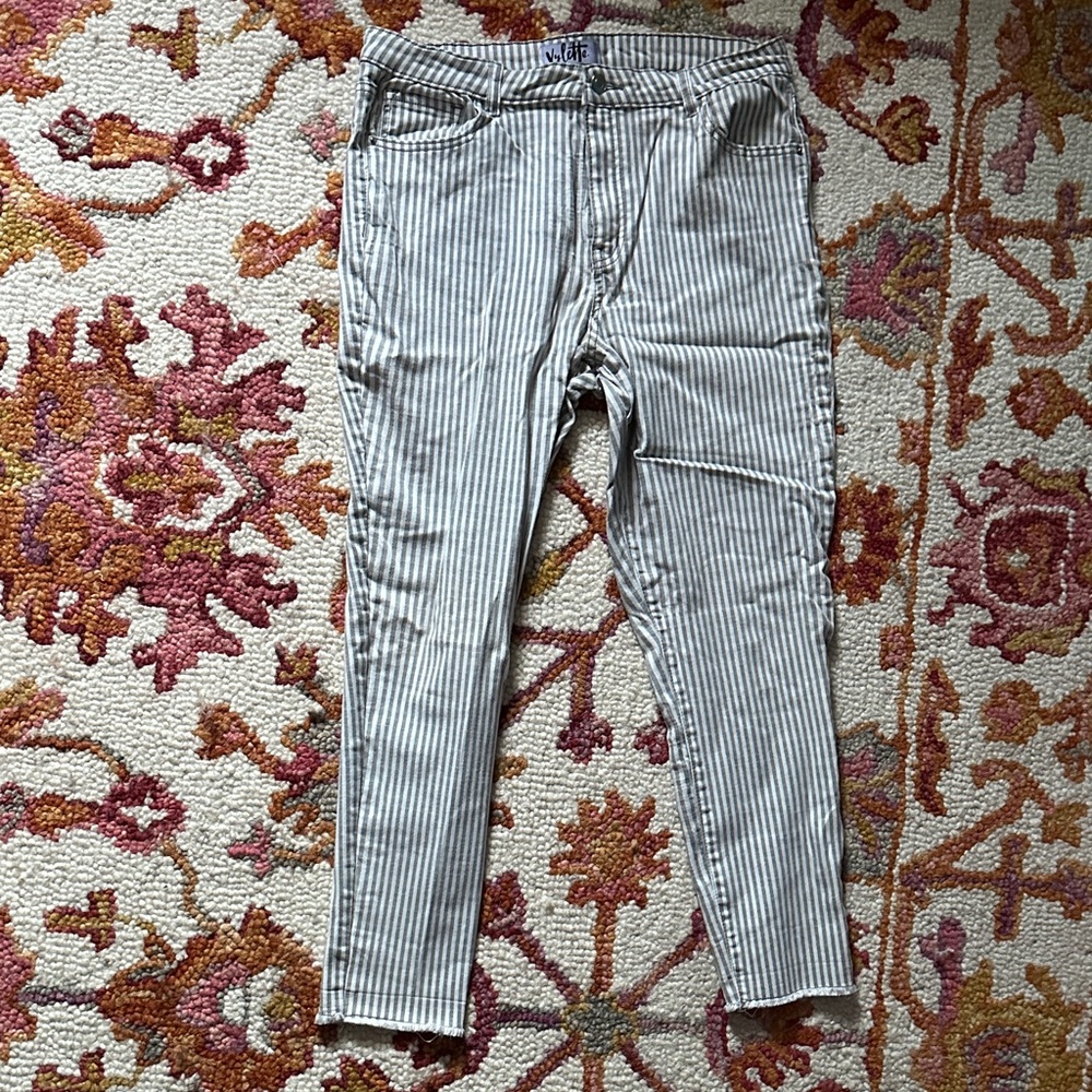 Striped Skinny Jeans